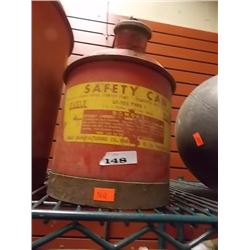 VINTAGE GAS CAN - 12" TALL