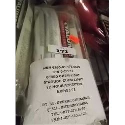 RED CHEM LIGHT - 6" - 12 HOUR GLOW LIGHTS - PK OF 10