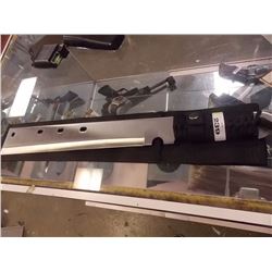 NEW STRAIGHT BLADE MACHETTE - WITH SHEATH AND ROPE TIED HANDLE - 14" BLADE - 125001