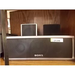 POLK AUDIO & 2 SONY SURROUND SPEAKERS - PS