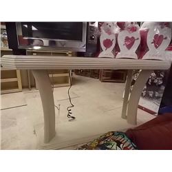 BLOND OAK SOFA TABLE - 50 X 18 X 28" TALL