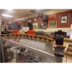 TRAIN SET - HAND CRAFTED - 7PC - ABOUT 56" LONG