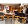 Image 4 : TRAIN SET - HAND CRAFTED - 7PC - ABOUT 56" LONG