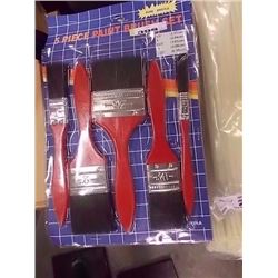 NEW PAINT BRUSHES - 5 PC PKG - 3/LOT (ON BLUE CARD)