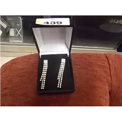 EARRINGS - RHINESTONE STYLE DANGLE POST BACK