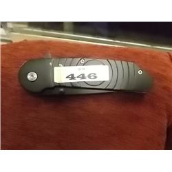 FOLDING KNIFE "DUCK 440 STEEL" WITH BELT CLIP