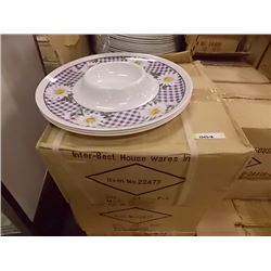 DISPLAY - CASE OF NEW MERCHANDISE - SERVING PLATES