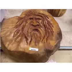 BIRD'S EYE MAPLEUNIQUE HAND CRAFTED CHAIN SAW CARVING - BIRD'S EYE MAPLE - TREE SPIRIT 19"x19"