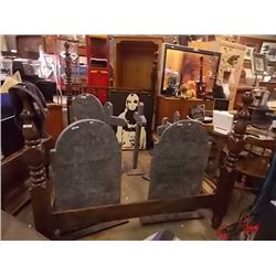 BED FRAME - DOUBLE - 4 POST WOOD