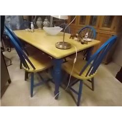 PINE TABLE WITH 6 CHAIRS