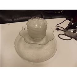 GLASS SALAD BOWL SET - 10 PC