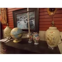 PAIR OF DESIGNER LAMPS - NO SHADES