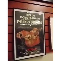 FRAME PICTURE - "RIELLO DOES IT AGAIN - 12" X 18"