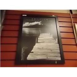 FRAMED PICTURE - "AMBITION" - 18" X 22"
