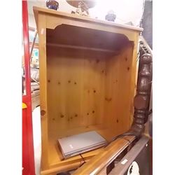 RUSTIC PINE  WOOD CABINET - 49" TALL