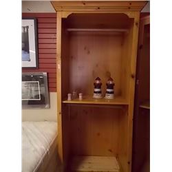 RUSTIC PINE  WOOD CABINET - 7' TALL