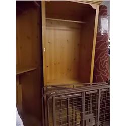 RUSTIC PINE  WOOD CABINET - 7' TALL