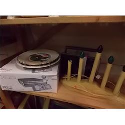 SHELF - NEW DVD PLAYER & COLLECTOR PLATES