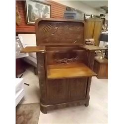 ORIENTAL BAR- WOOD CARVED  -- AS IS  RETAIL VALUE $2000- 3500