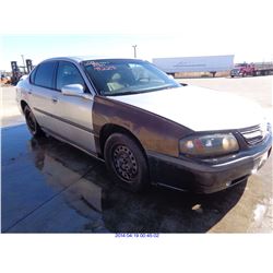 2002 - CHEVROLET IMPALA // SALVAGE TITLE