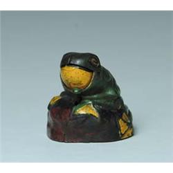 C. I. FROG ON ROCK MECHANICAL BANK