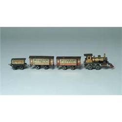 TIN W/UP FOUR-PIECE TRAIN SET