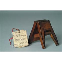 PATENT MODEL: BOOT JACK BY G.W. PHENIX