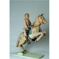 VERY RARE STEIFF MOUNTED TEDDY ROOSEVELT W/ HORSE