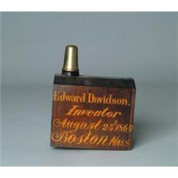 PATENT MODEL: UNIDENTIFIED BY EDWARD DAVIDSON