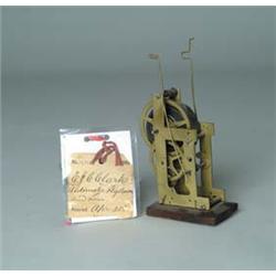 PATENT MODEL: AUTOMATIC FLY BRUSH & FAN BY E.J.C. CLARK