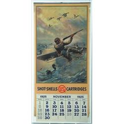 U.S. CARTRIDGES 1925 CALENDAR