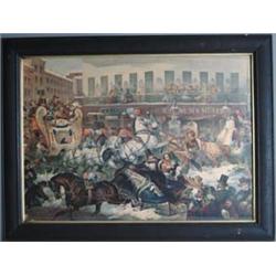 ZACHARY TAYLOR CAMPAIGN/BARNUM MUSEUM CHROMOLITHOGRAPH