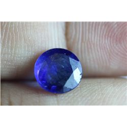 Natural Royal Blue Burma Sapphire 2.77 Carats