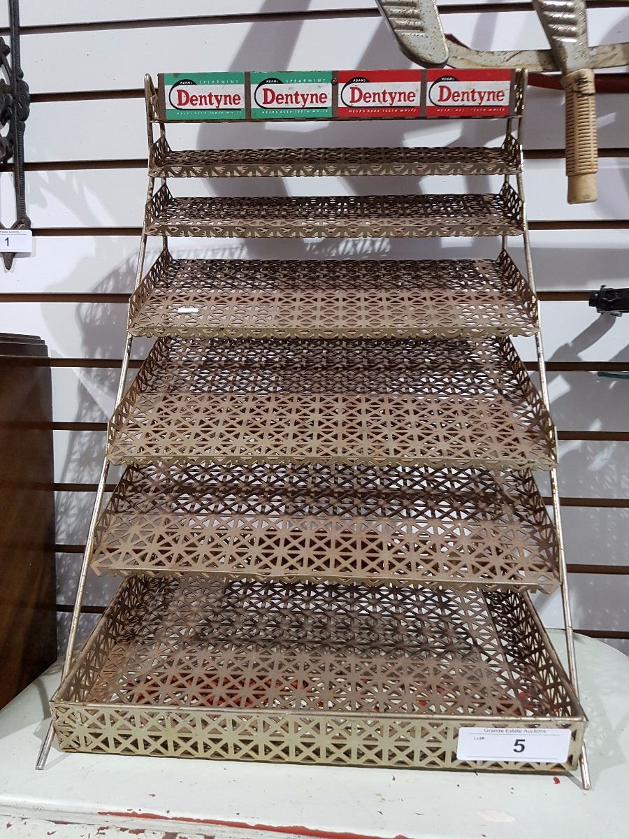VINTAGE DENTYNE GUM STORE DISPLAY RACK