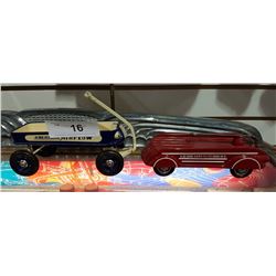 TWO HALLMARK DIECAST WAGONS