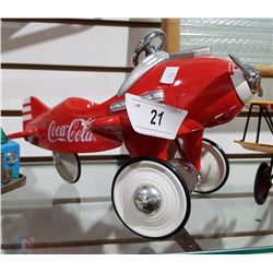 DIE CAST COKE PEDAL PLANE