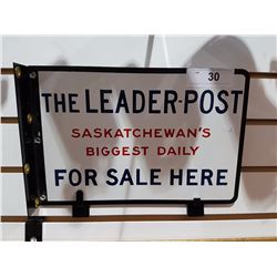 NOS THE LEADERPOST PORCELAIN FLANGE