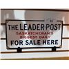 Image 1 : NOS THE LEADERPOST PORCELAIN SIGN