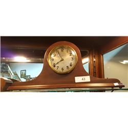 ARTHUR PEQUEGNAT MANTLE CLOCK HAS PENDULUM NO KEY