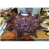 Image 1 : AMETHYST ART GLASS CENTRE PIECE