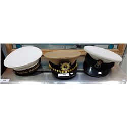 LOT OF 3 NAUTICAL HATS