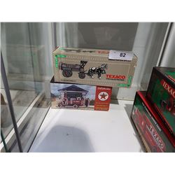 LOT OF 2 NIB TEXACO DIE CAST COIN BANK VEHICLES