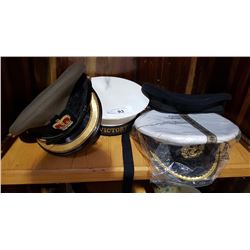 LOT OF 4 NAUTICAL HATS