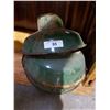 Image 1 : LOT OF 3 GREEN ENAMEL INDUSTRIAL LIGHT SHADES