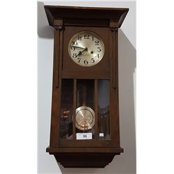 WJ MARKS PONTARDULAIS OAK WALL CLOCK