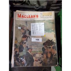 STACK OF MACLEAN'S MAGAZINES C.1950'S