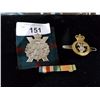 Image 1 : TWO MILITARY TIECLIPS & MEDAL