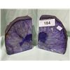 Image 1 : PURPLE GEODE BOOKENDS