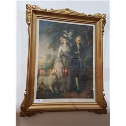 ORNATLEY FRAMED VINTAGE PRINT OF A COUPLE 38"X30.5"