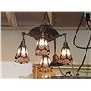 Image 1 : 4 LIGHT ART DECO CHANDELIER